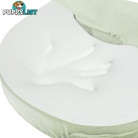 Baby Breast Feeding Support Memory Foam Breastfeeding Pillow Zip Cover Green