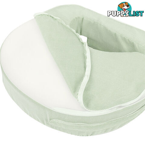 Baby Breast Feeding Support Memory Foam Breastfeeding Pillow Zip Cover Green