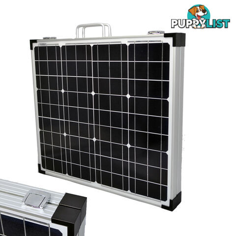 12V 120W Folding Solar Panel Mono MPPT Boat Camping Power Charging Kit Battery