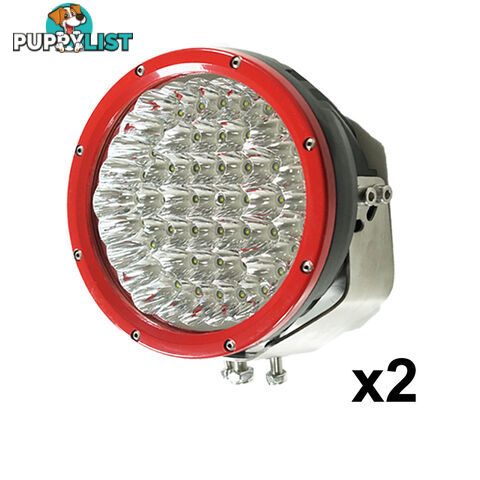 2X 9inch 315w CREE LED Driving Light Spot Beam Offroad Work Bar Lamp 12V 4WD 4X4 RED