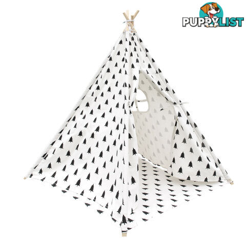 Kids Play Tent Children Canvas Teepee Pretend Playhouse Outdoor Indoor Tipi