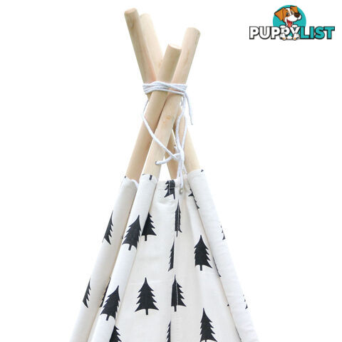 Kids Play Tent Children Canvas Teepee Pretend Playhouse Outdoor Indoor Tipi