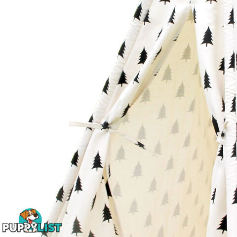 Kids Play Tent Children Canvas Teepee Pretend Playhouse Outdoor Indoor Tipi