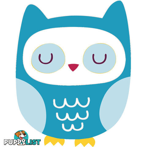 10 X Blue Owl Wall Stickers - Totally Movable and Reusable