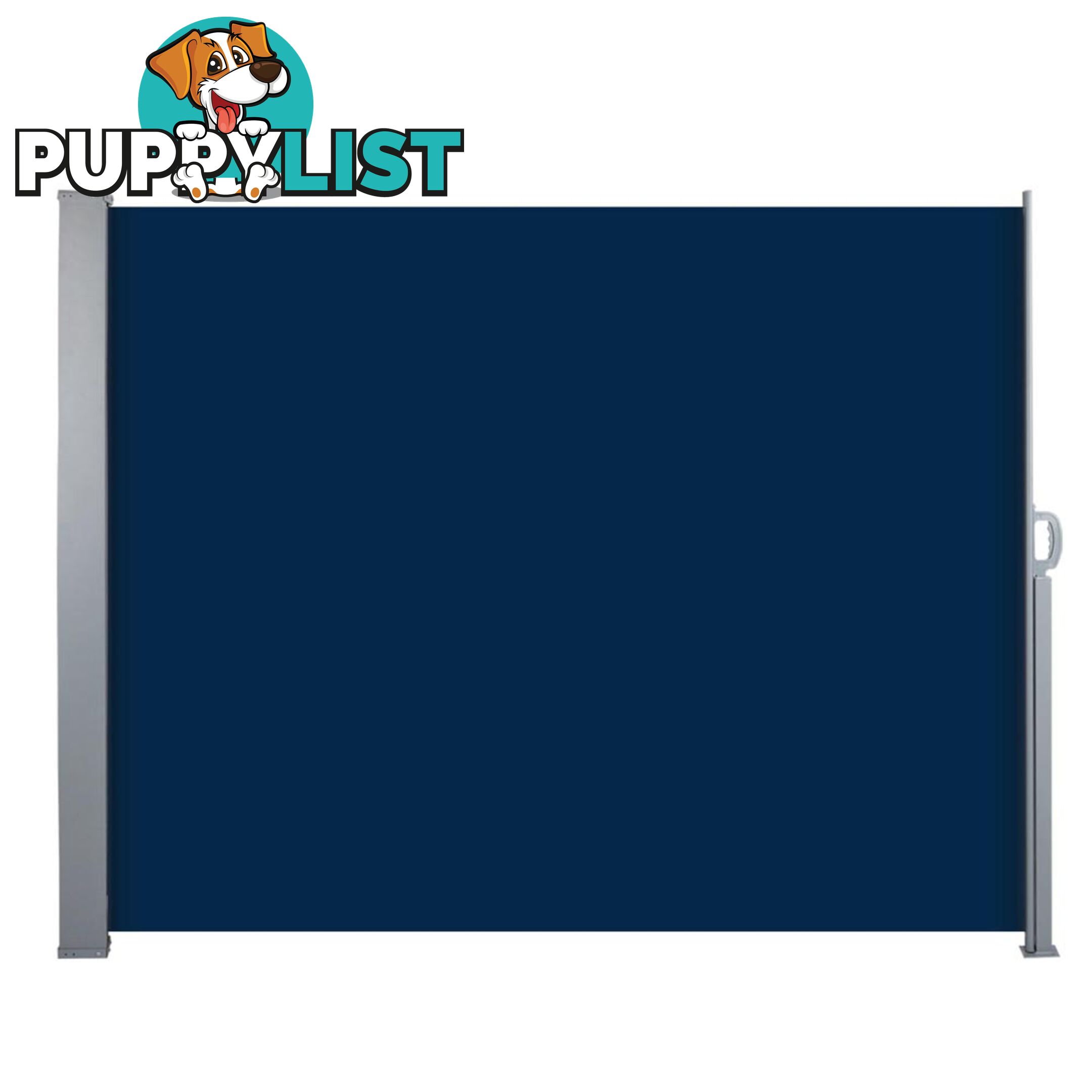 Retractable Side Awning - Blue