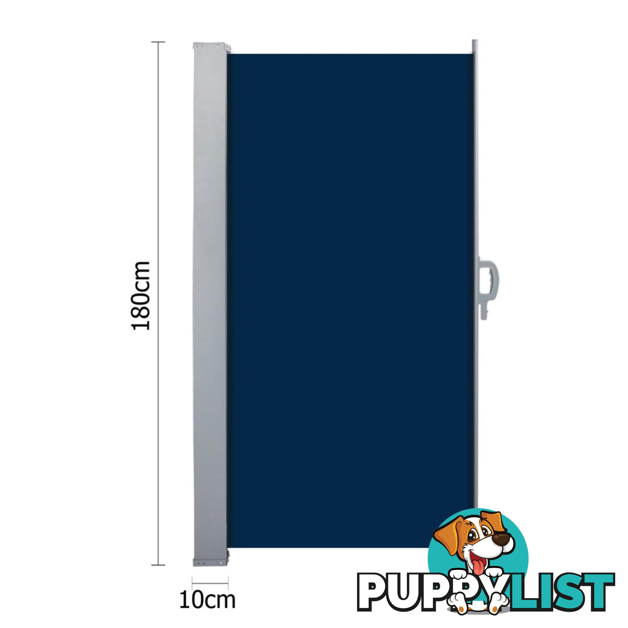 Retractable Side Awning - Blue