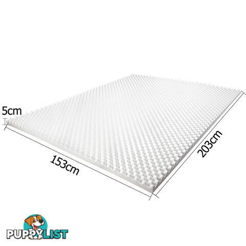 Premium 5cm Egg Crate Mattress Topper Anti-bacterial Underlay Protector Queen