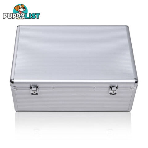 Aluminium CD DVD Bluray Storage Case Lock Box 500 Discs SL Folder Holds