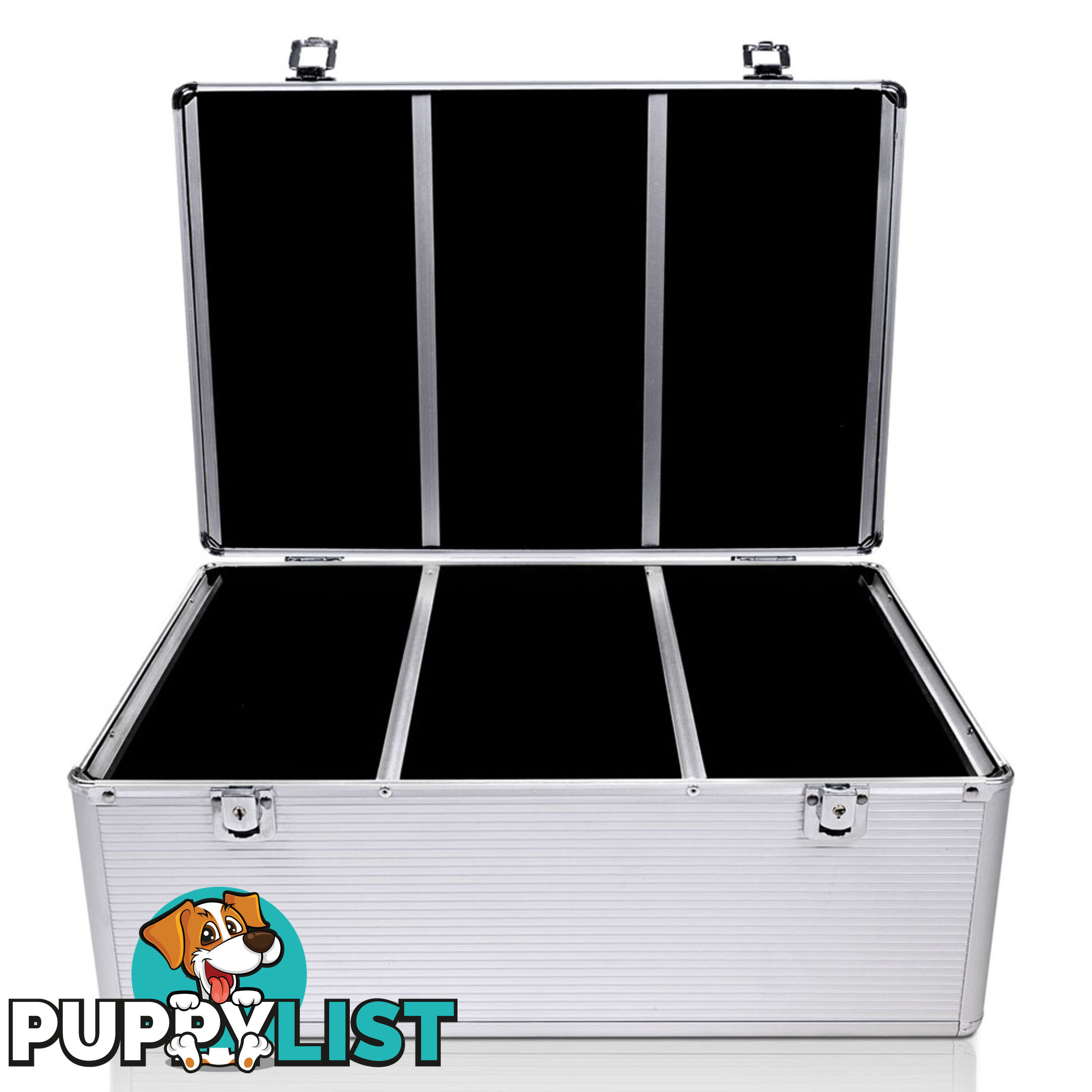 Aluminium CD DVD Bluray Storage Case Lock Box 500 Discs SL Folder Holds