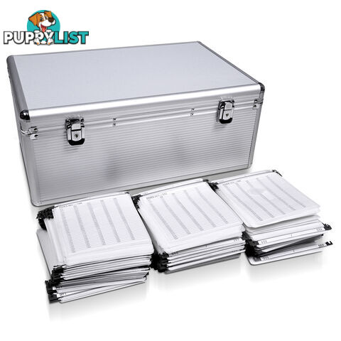 Aluminium CD DVD Bluray Storage Case Lock Box 500 Discs SL Folder Holds