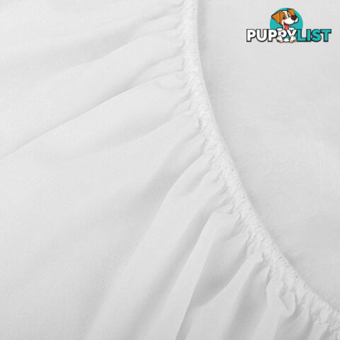 140GSM Terry Cotton Waterproof Mattress Protector Fully Fitted Bed Cover Single