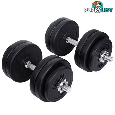 30KG Dumbbell Set Home Gym Fitness Exercise Body Workout Adjustable Weights