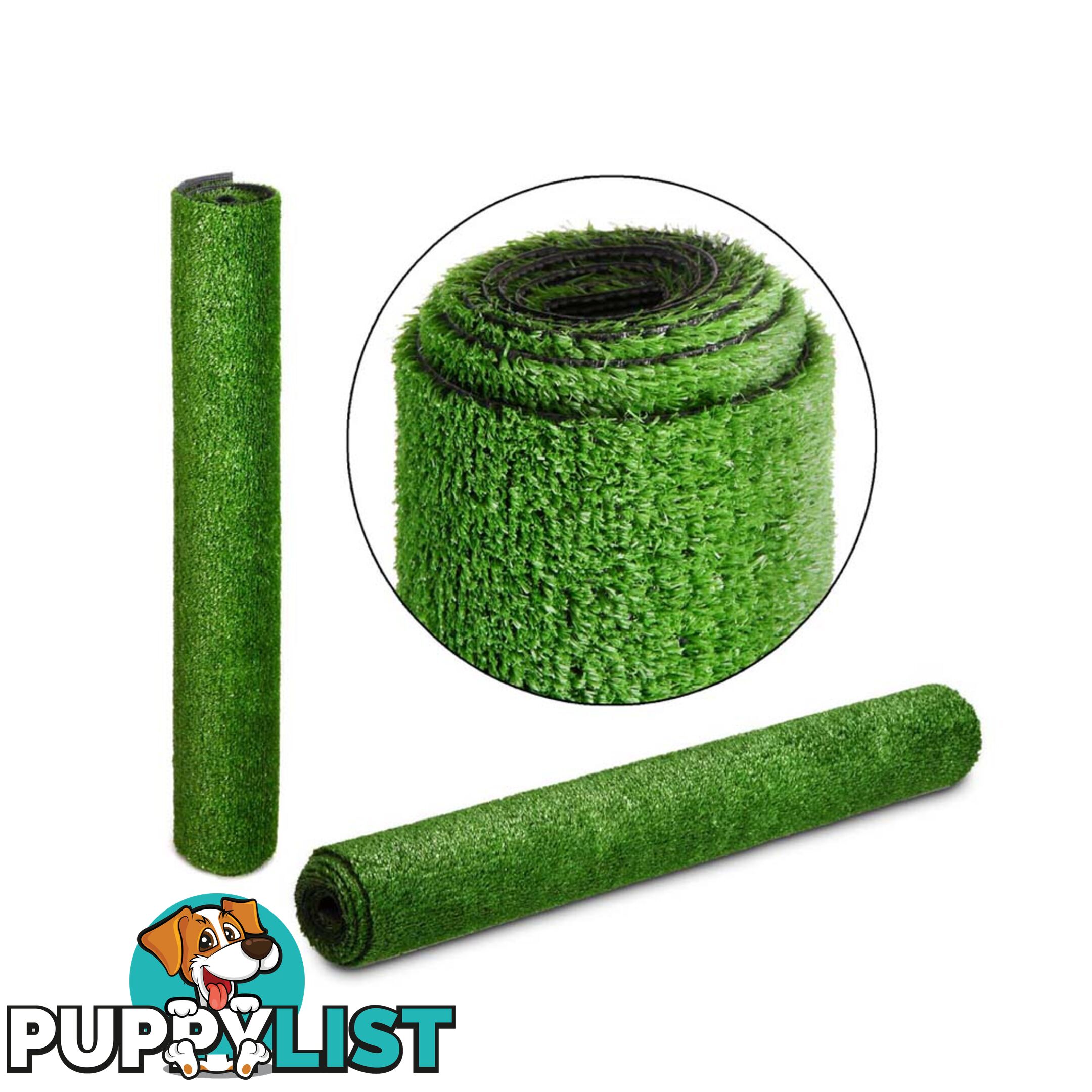 Artificial Grass 10 SQM Polypropylene Lawn Flooring 15mm Green