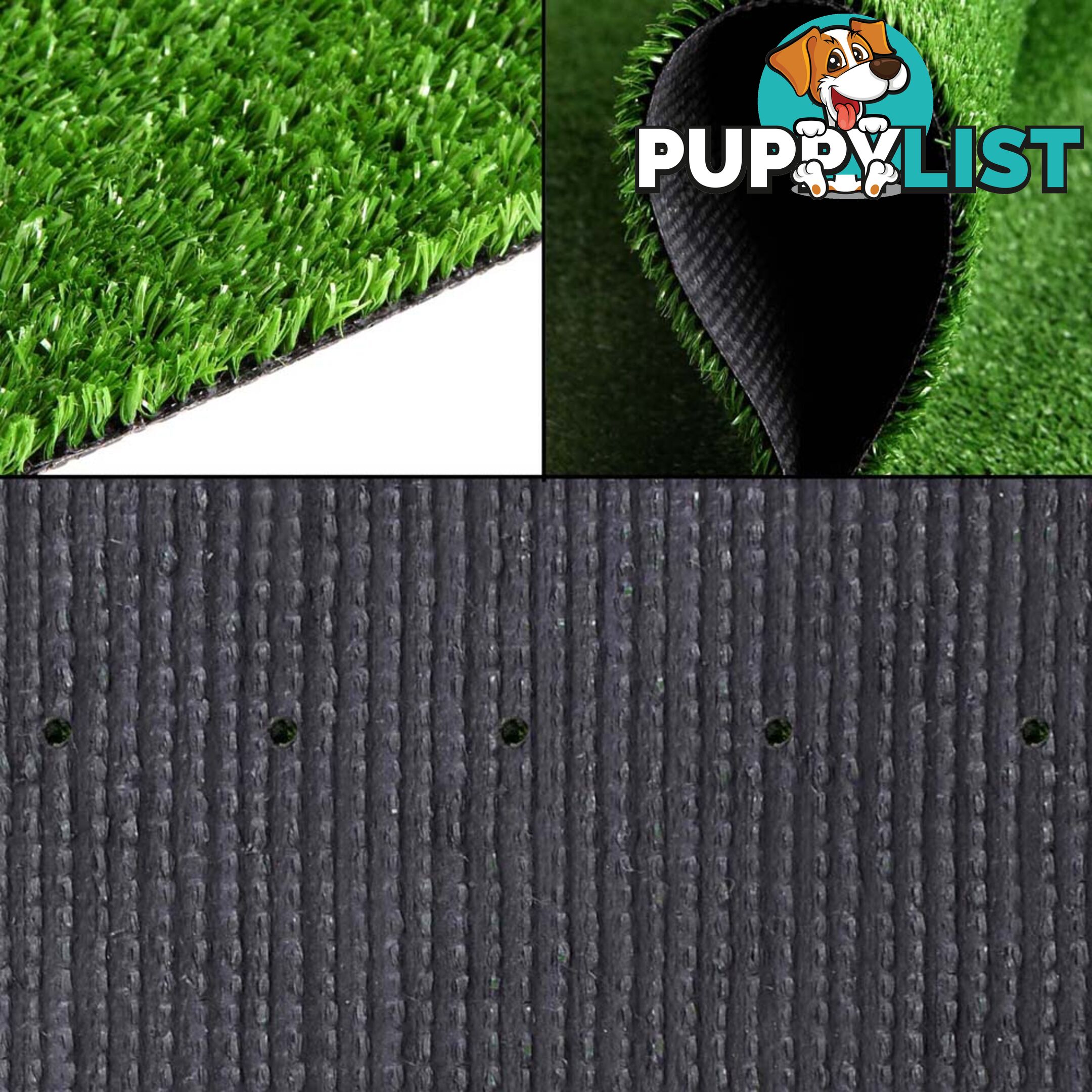 Artificial Grass 10 SQM Polypropylene Lawn Flooring 15mm Green