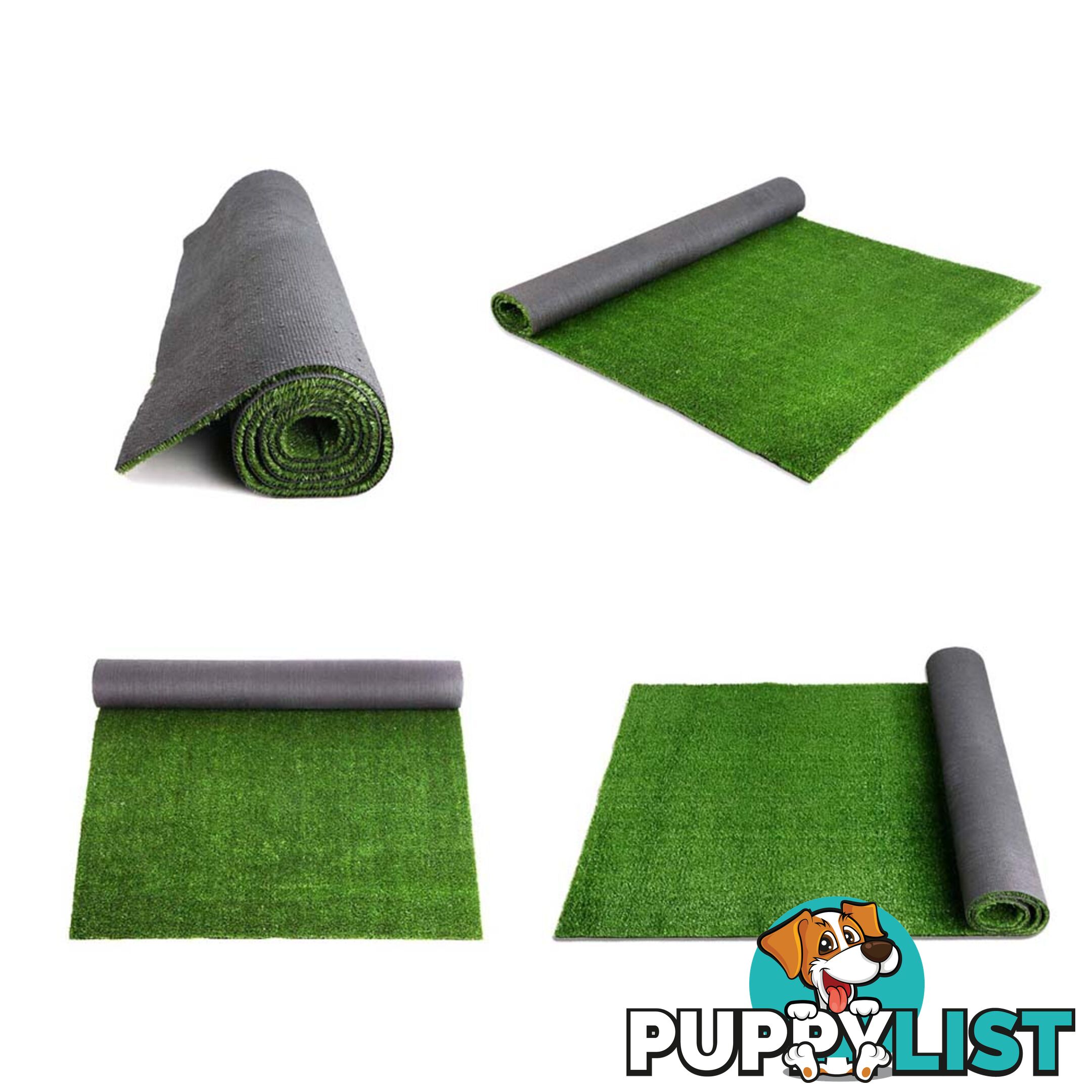 Artificial Grass 10 SQM Polypropylene Lawn Flooring 15mm Green