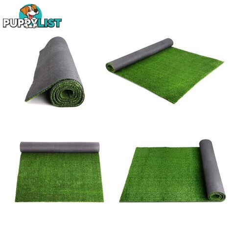 Artificial Grass 10 SQM Polypropylene Lawn Flooring 15mm Green