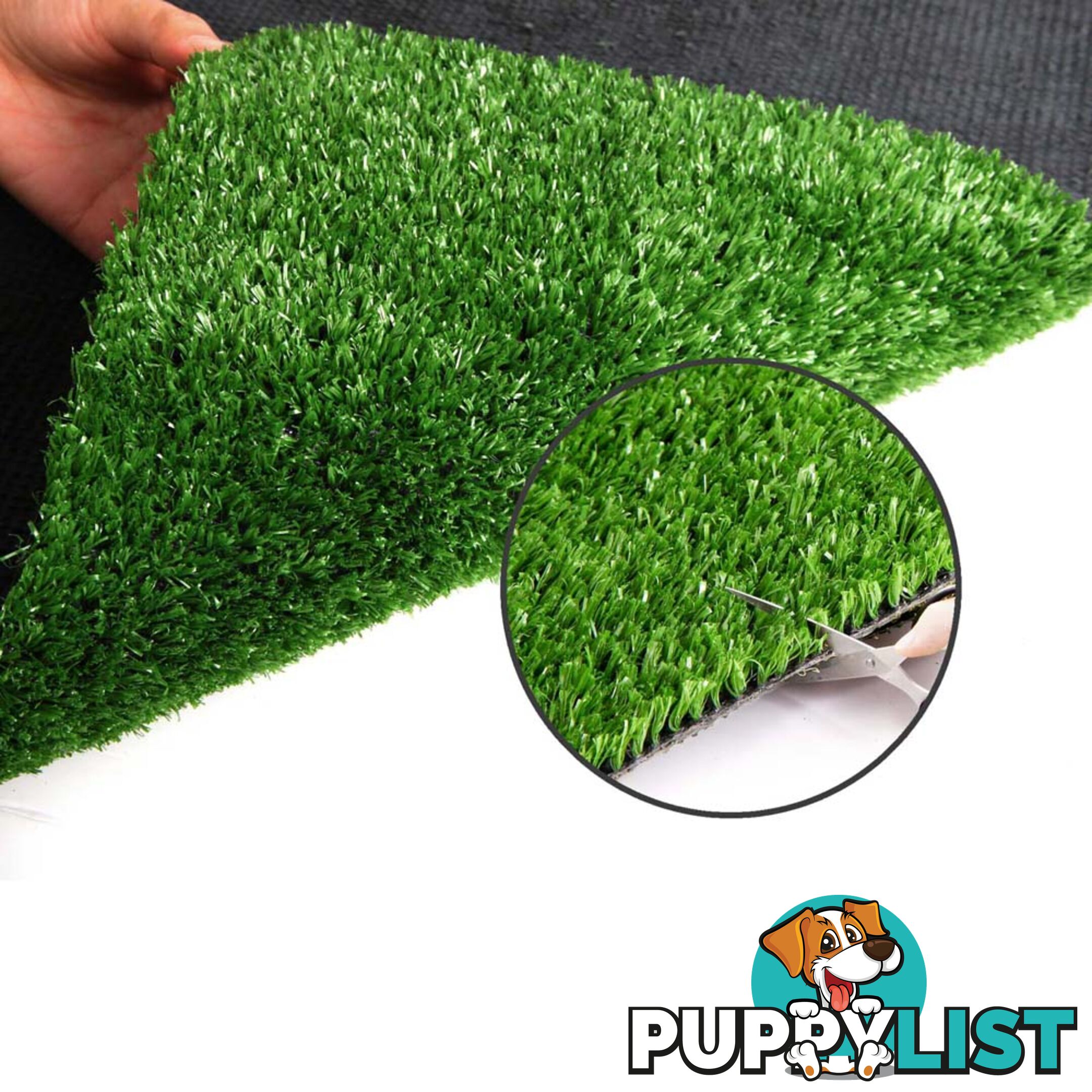 Artificial Grass 10 SQM Polypropylene Lawn Flooring 15mm Green