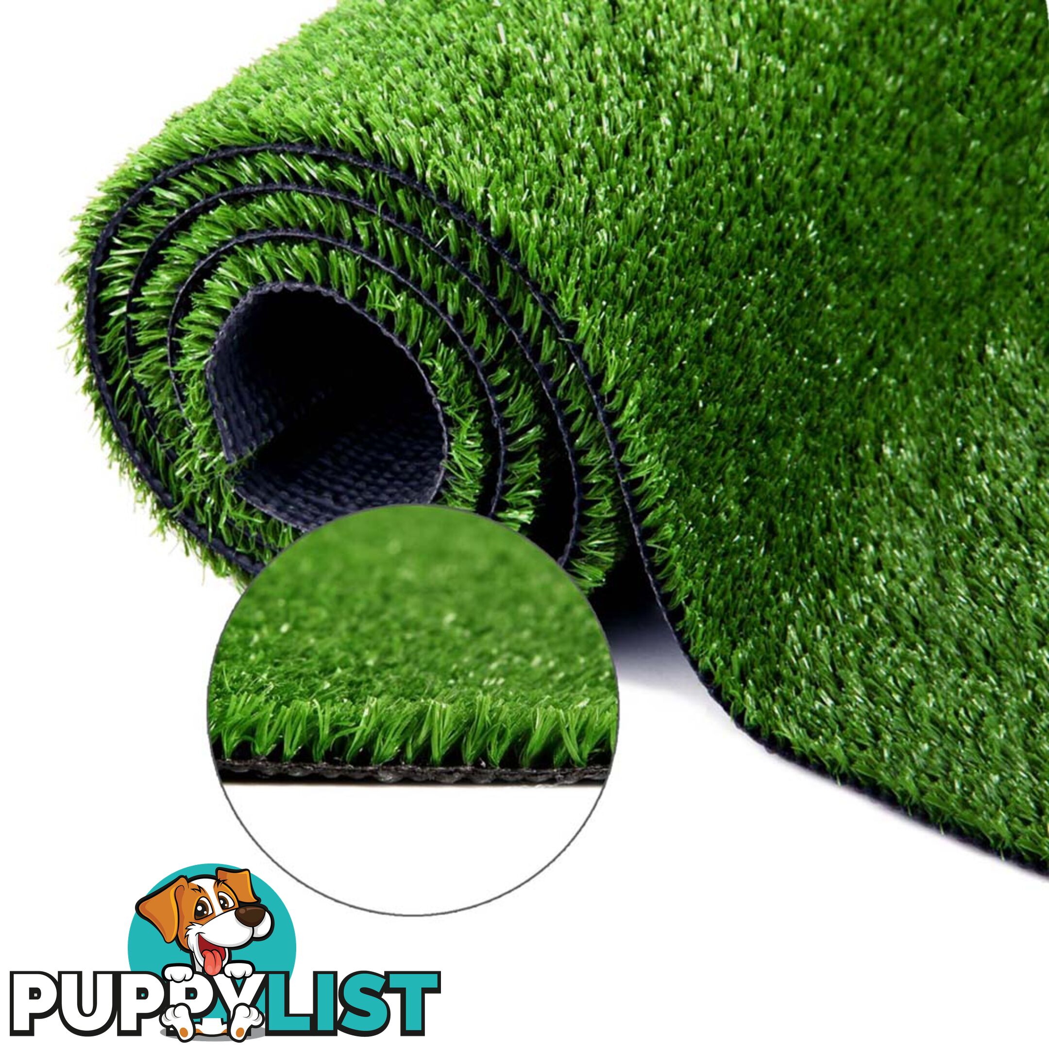 Artificial Grass 10 SQM Polypropylene Lawn Flooring 15mm Green