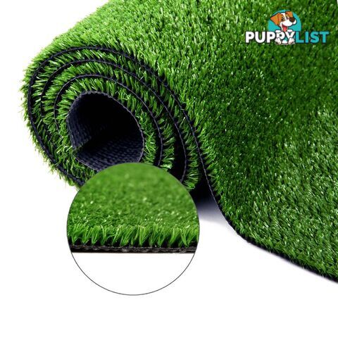 Artificial Grass 10 SQM Polypropylene Lawn Flooring 15mm Green