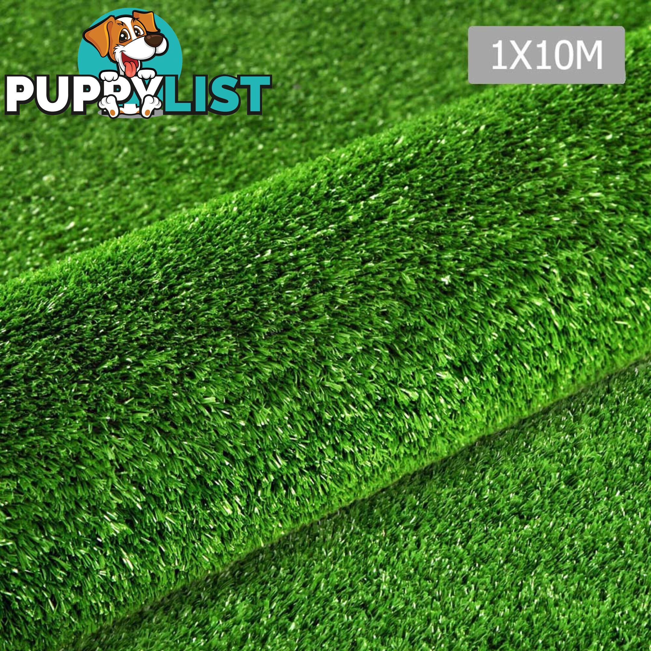 Artificial Grass 10 SQM Polypropylene Lawn Flooring 15mm Green