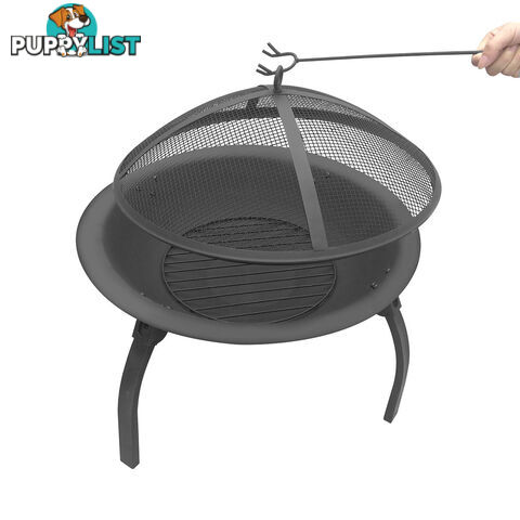 30 Inch Outdoor Garden Camping Portable Foldable Fire Pit BBQ Fireplace