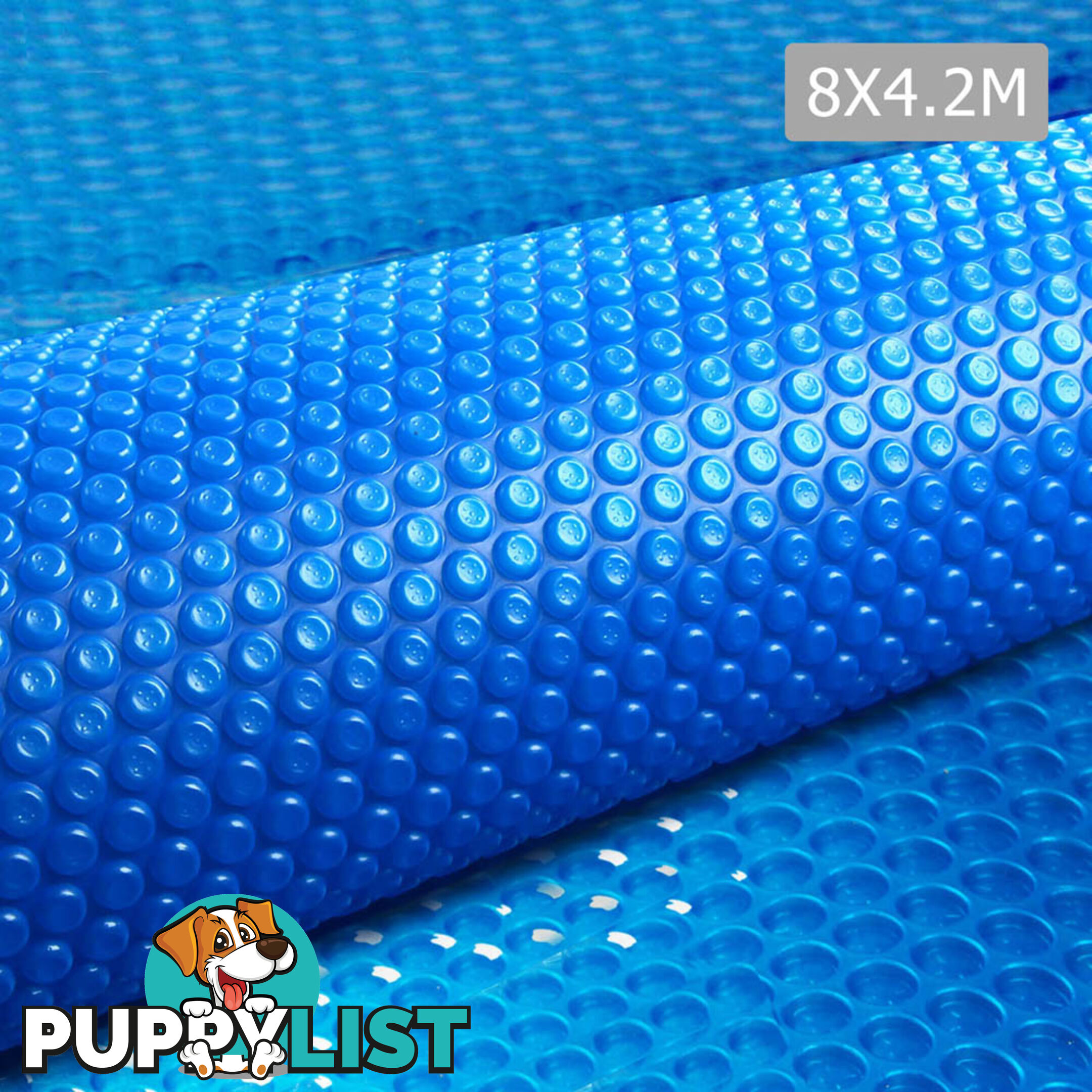 8m X 4.2m Outdoor Solar Swimming Pool Cover Winter 400 Micron Bubble Blanket