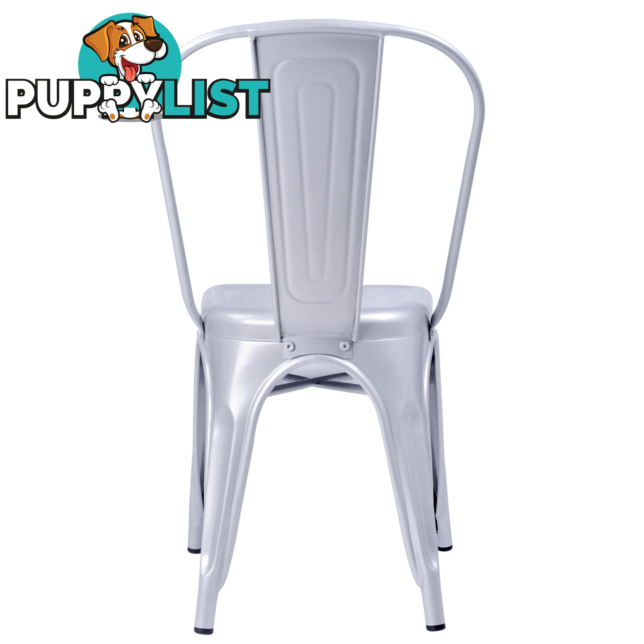 Set of 4 Replica Tolix Dining Metal Chair Gloss Metal