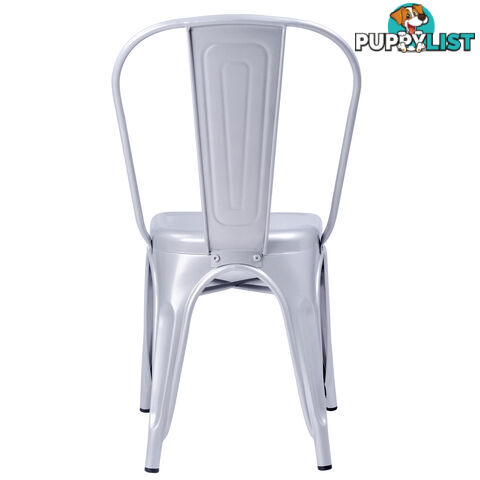 Set of 4 Replica Tolix Dining Metal Chair Gloss Metal