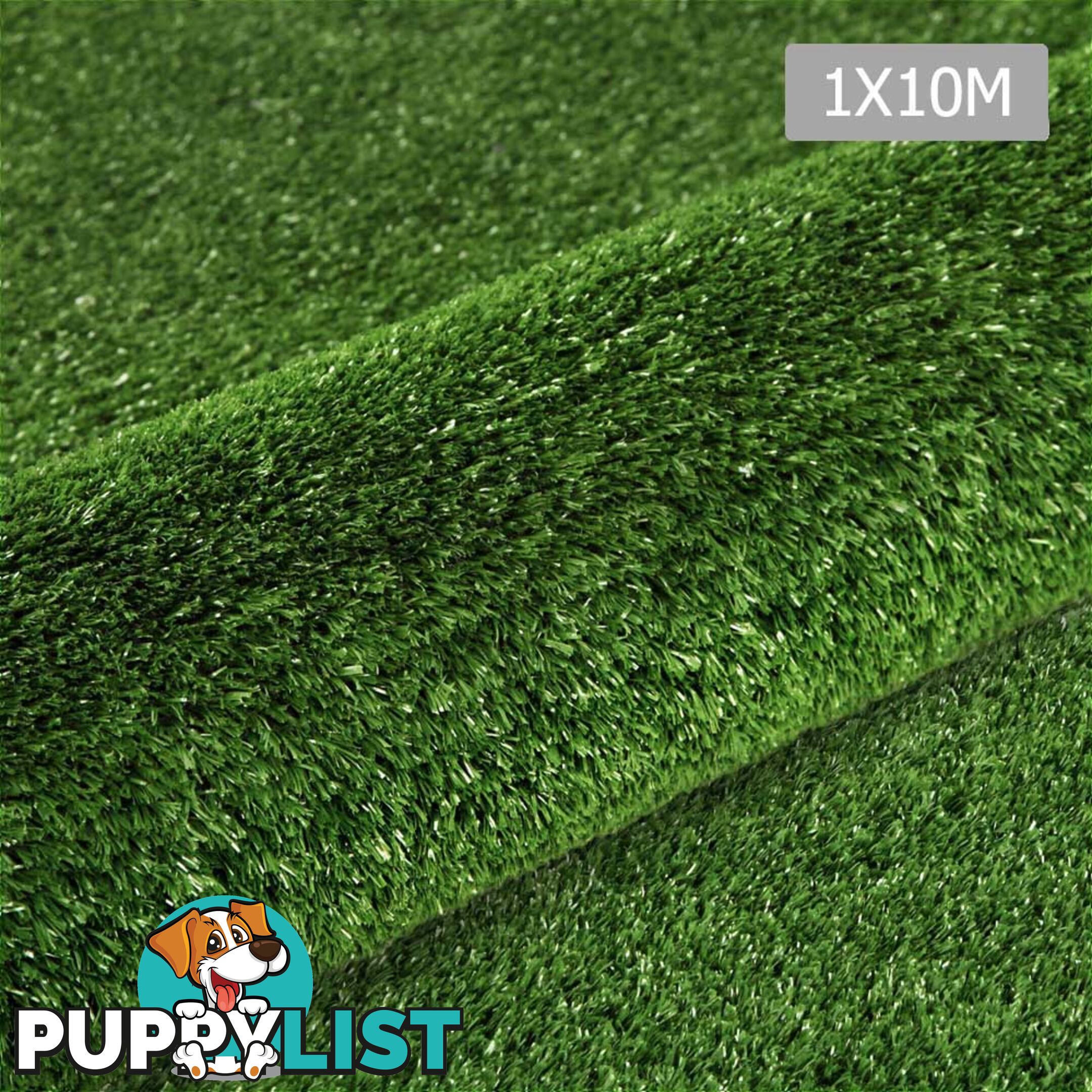 Artificial Grass 10 SQM Polypropylene Lawn Flooring 1X10M Olive Green