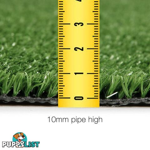 Artificial Grass 10 SQM Polypropylene Lawn Flooring 1X10M Olive Green