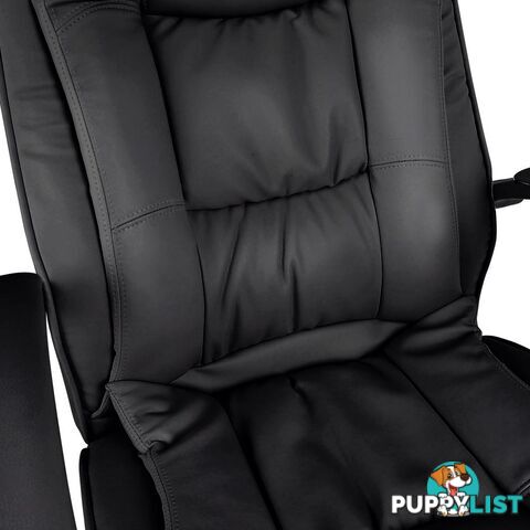 Premium PU Leather Office Computer Chair Black