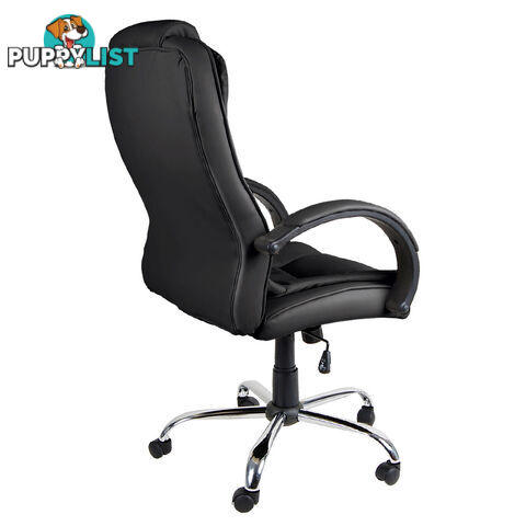 Premium PU Leather Office Computer Chair Black