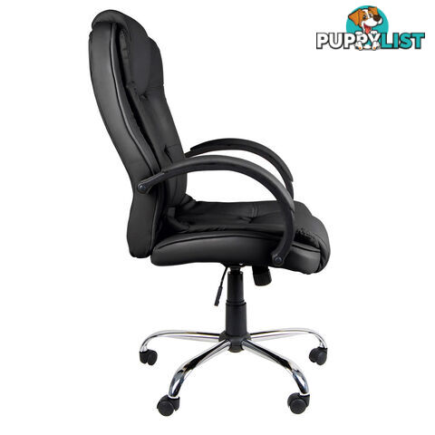 Premium PU Leather Office Computer Chair Black