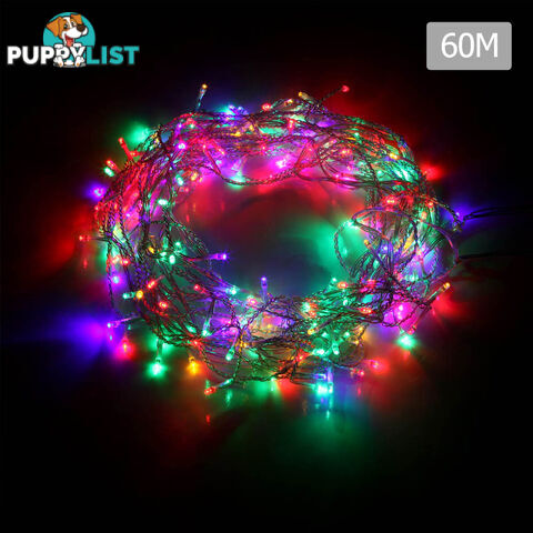 500 LED Fairy Lights Outdoor Christmas Wedding String Party Light Multi Colour