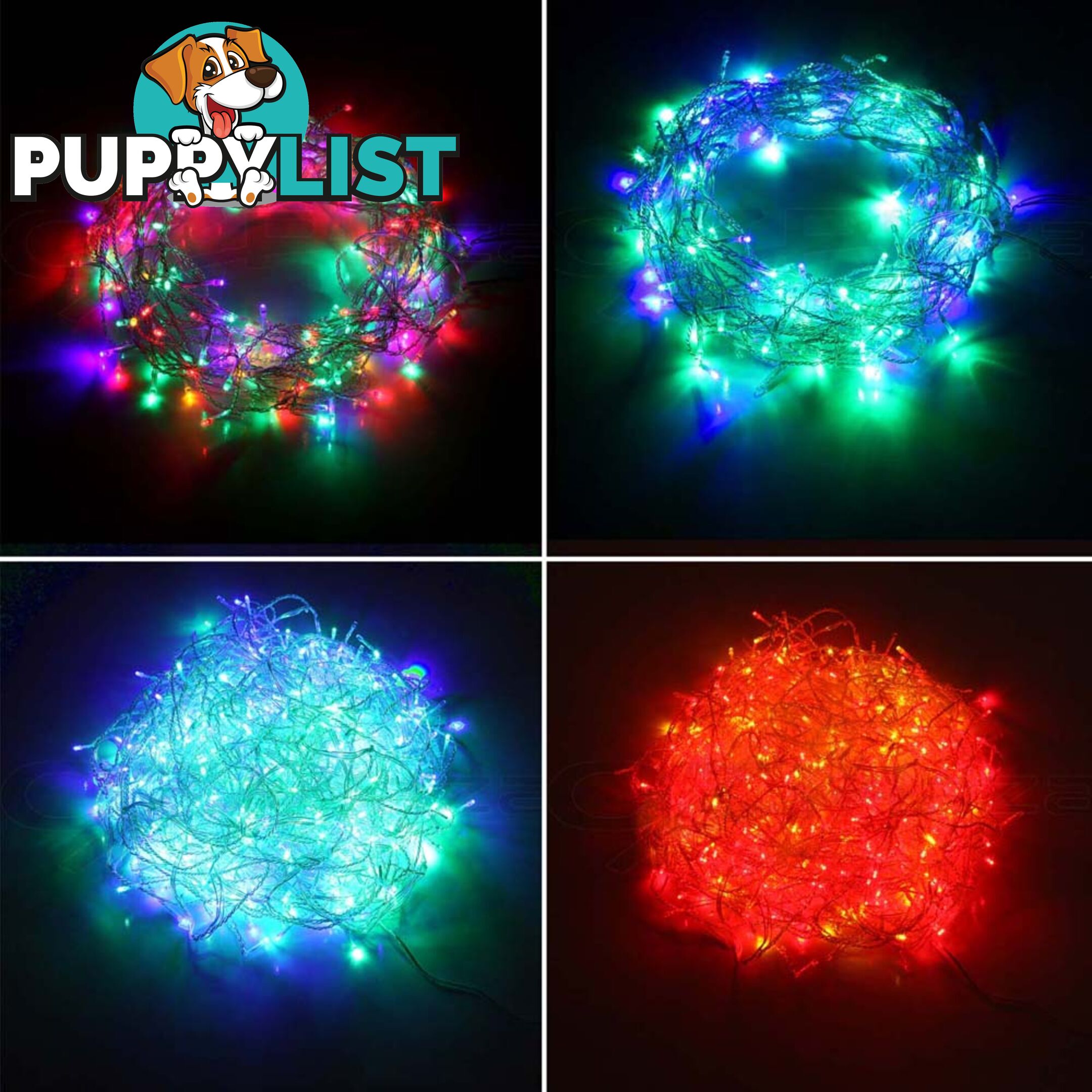 500 LED Fairy Lights Outdoor Christmas Wedding String Party Light Multi Colour