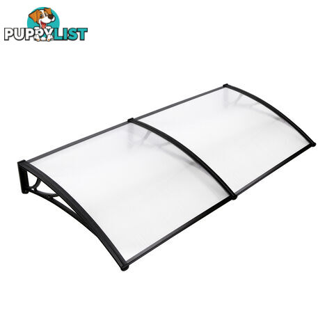 DIY Window Door Awning Cover Transparent 100 x 200cm