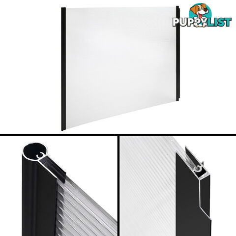 DIY Window Door Awning Cover Transparent 100 x 200cm