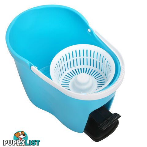 360 Degree Spinning Mop Spin Dry Bucket 8.5L Blue