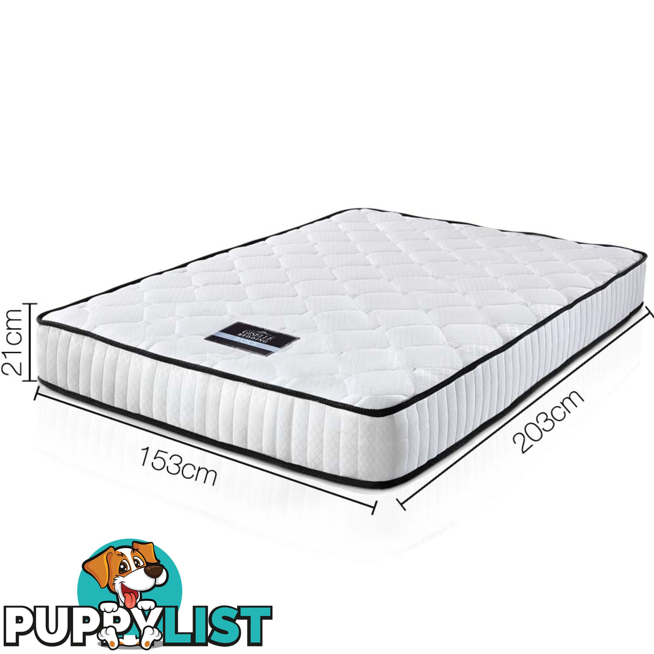 21cm Pocket Spring Mattress High Density Foam King Queen Size Bed