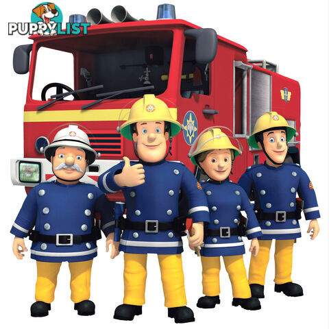 Fireman Sam MOVABLE and Reusable Wall, Toy box Stickers