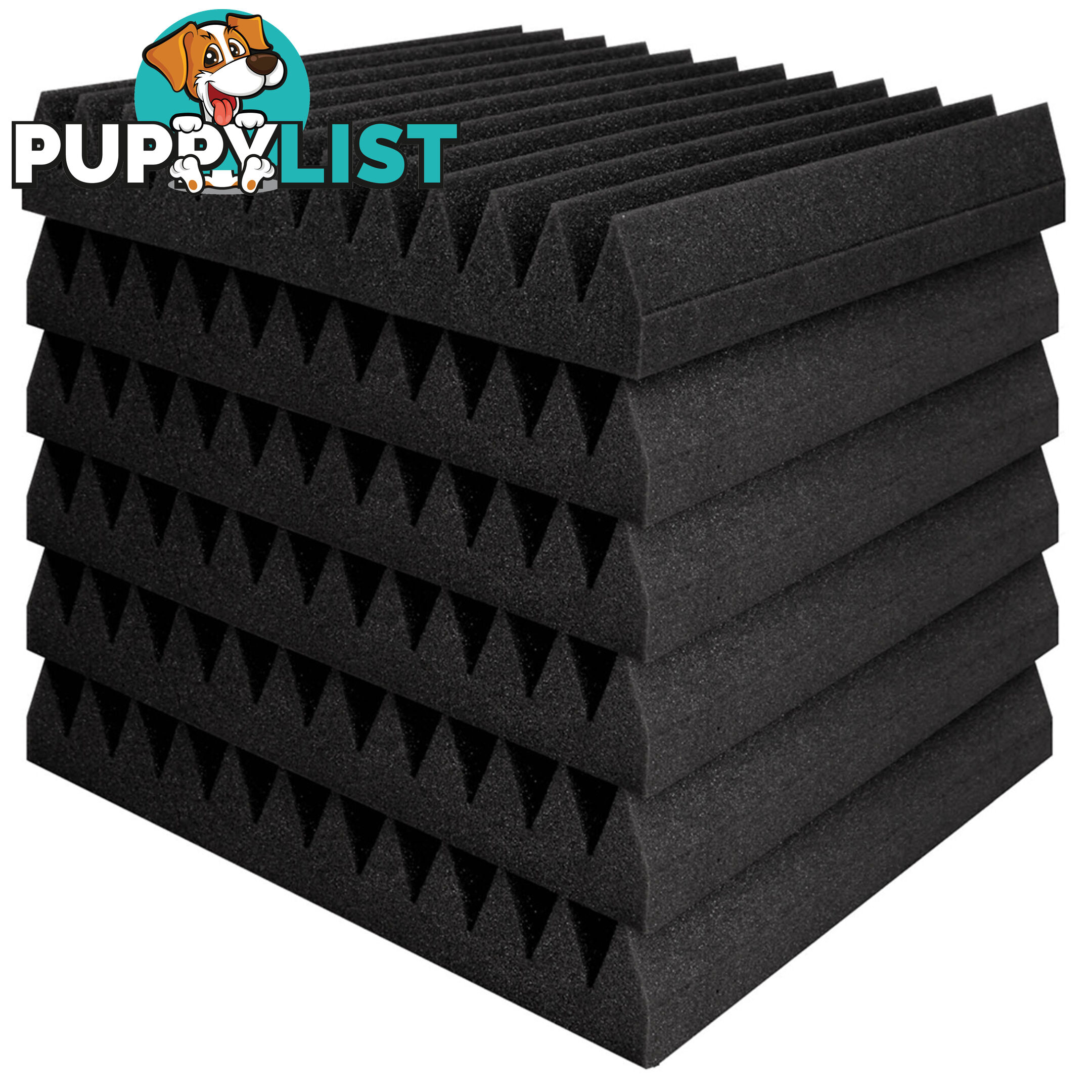 40 x Studio Acoustic Foam Panel Sound Absorption Proofing 12 Teeth Wedge 30x30cm