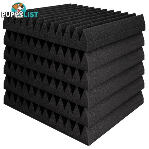 40 x Studio Acoustic Foam Panel Sound Absorption Proofing 12 Teeth Wedge 30x30cm