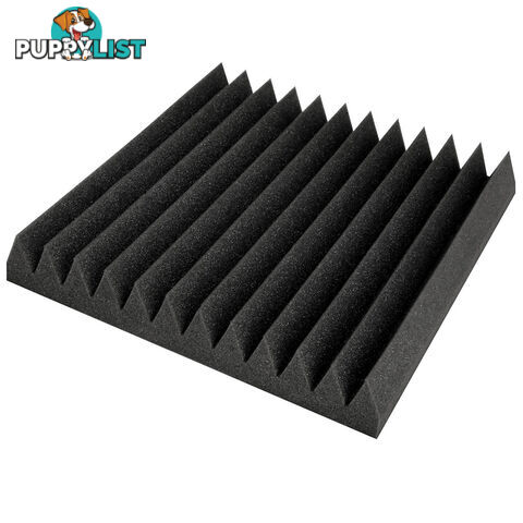 40 x Studio Acoustic Foam Panel Sound Absorption Proofing 12 Teeth Wedge 30x30cm