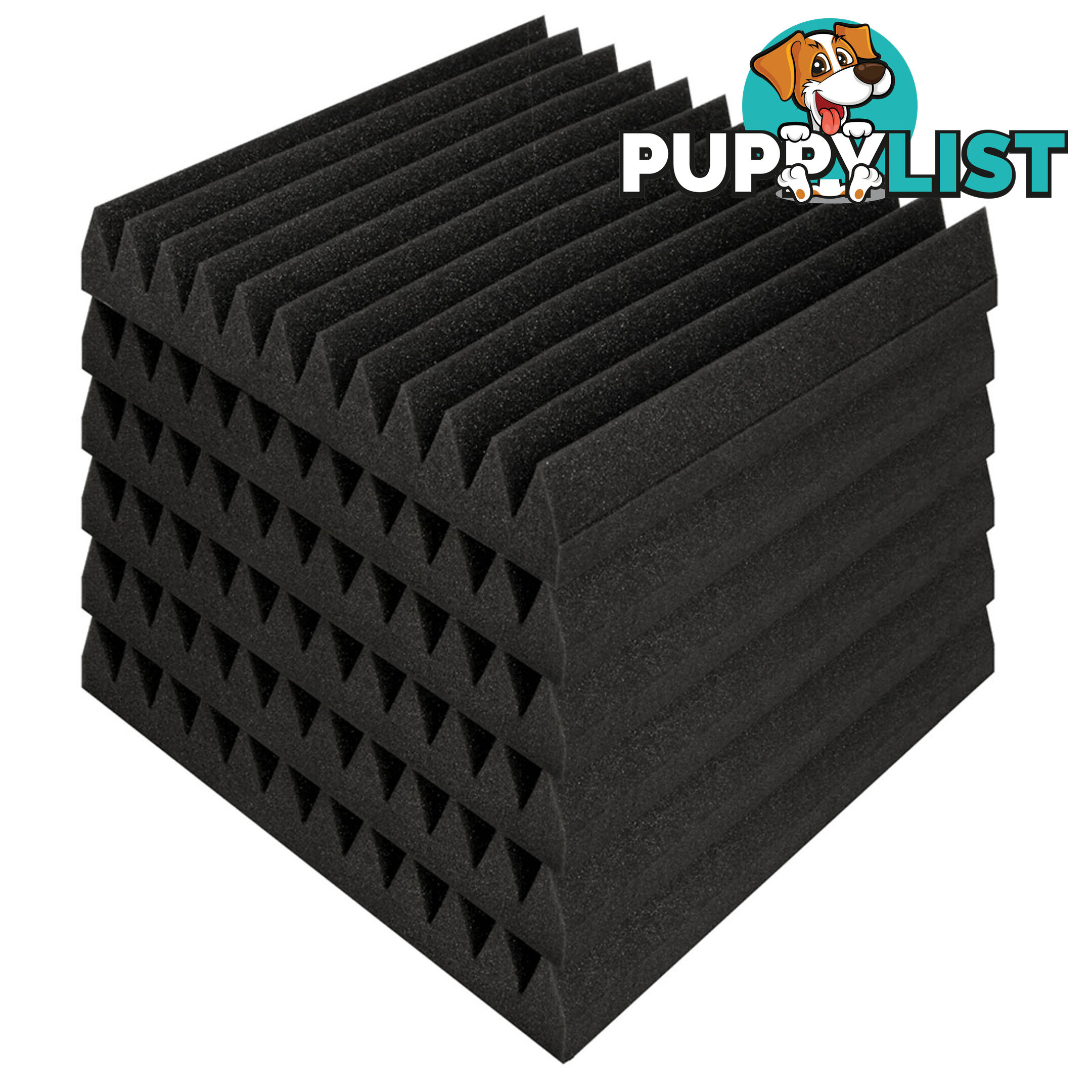 40 x Studio Acoustic Foam Panel Sound Absorption Proofing 12 Teeth Wedge 30x30cm