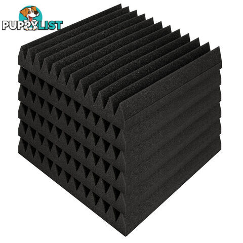 40 x Studio Acoustic Foam Panel Sound Absorption Proofing 12 Teeth Wedge 30x30cm