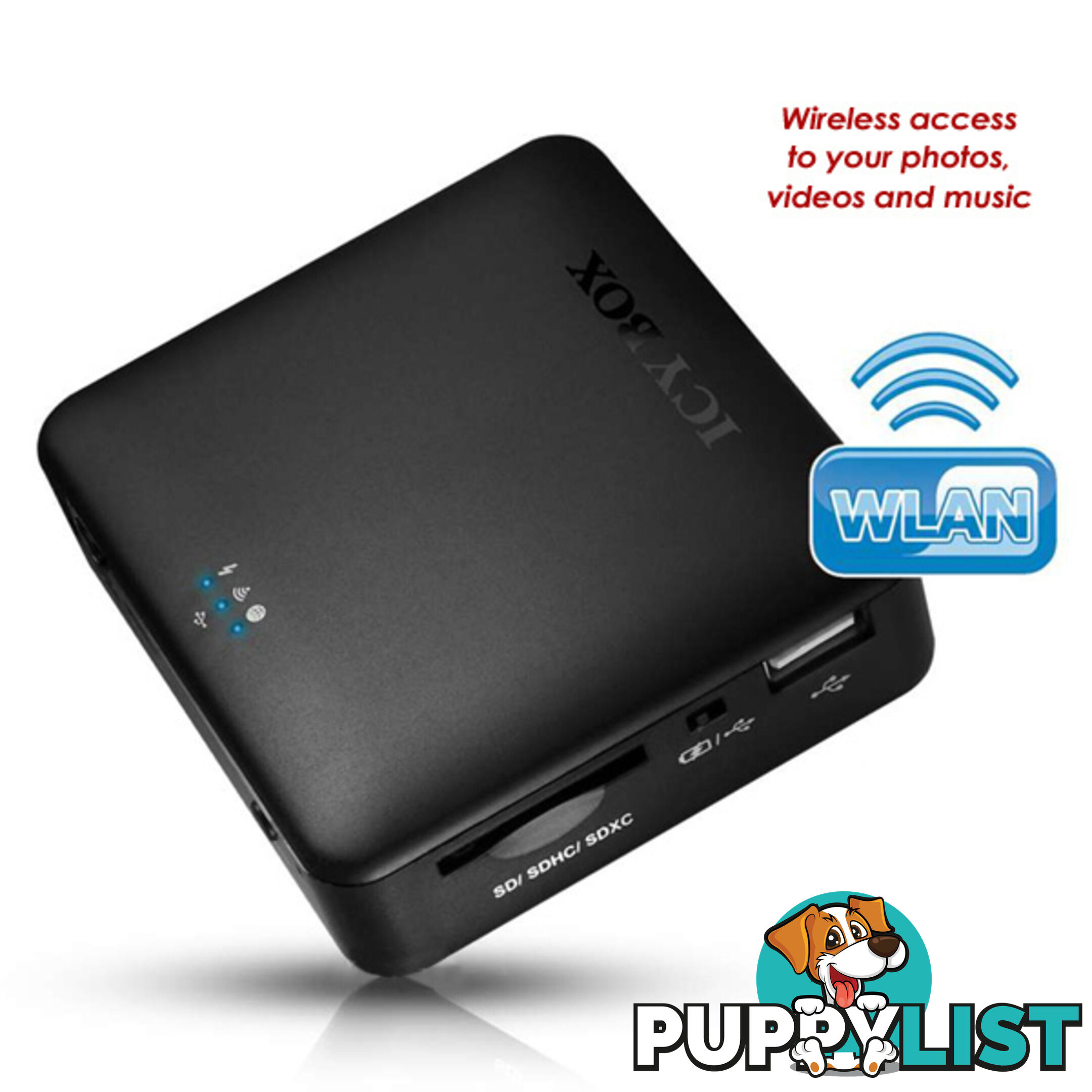 ICY BOX IB-WRP201SD WiFi-Station for SD cards, Access Point and Power Bank