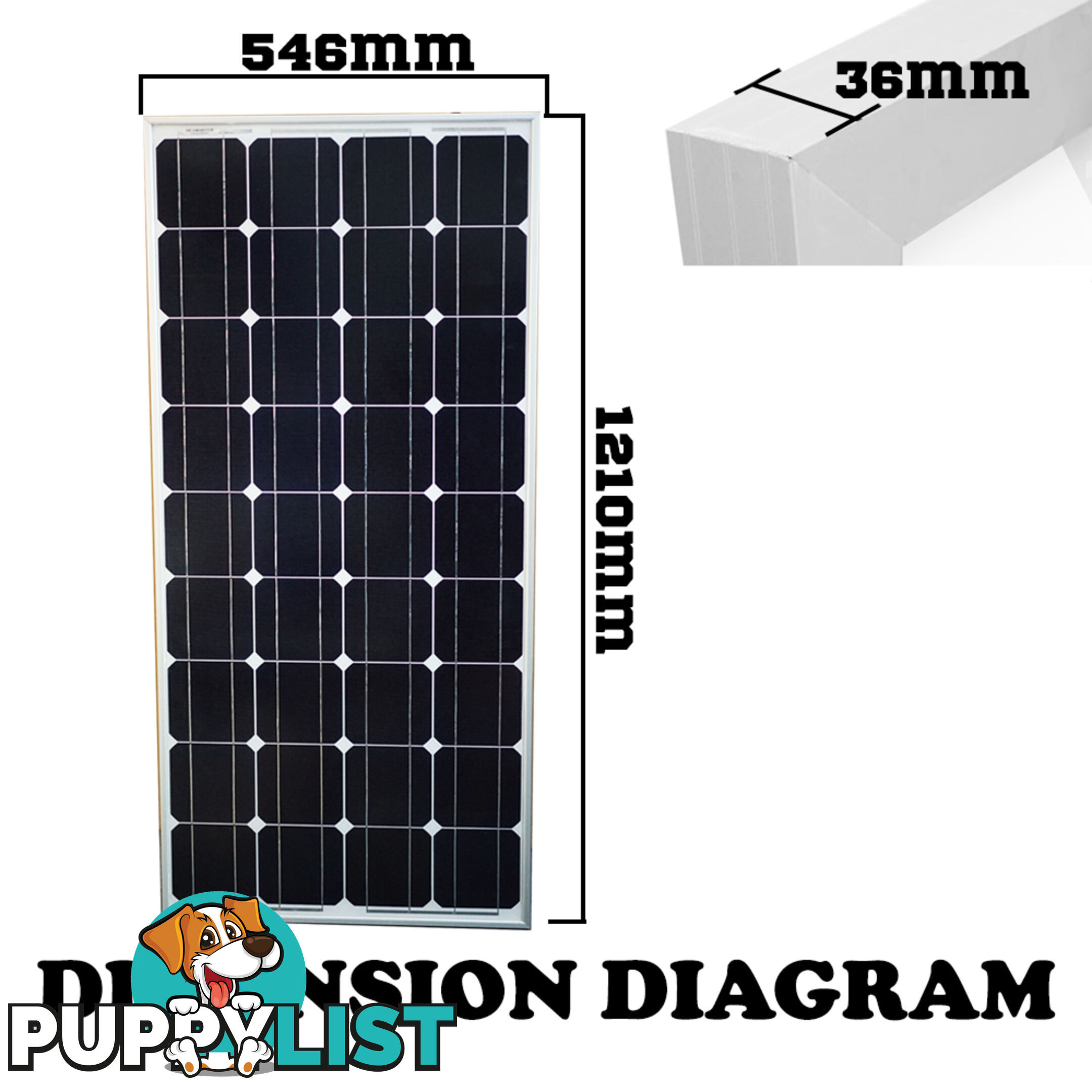 100W 12V SOLAR PANEL KIT HOME GENERATOR CARAVAN CAMPING POWER MONO CHARGING PWM