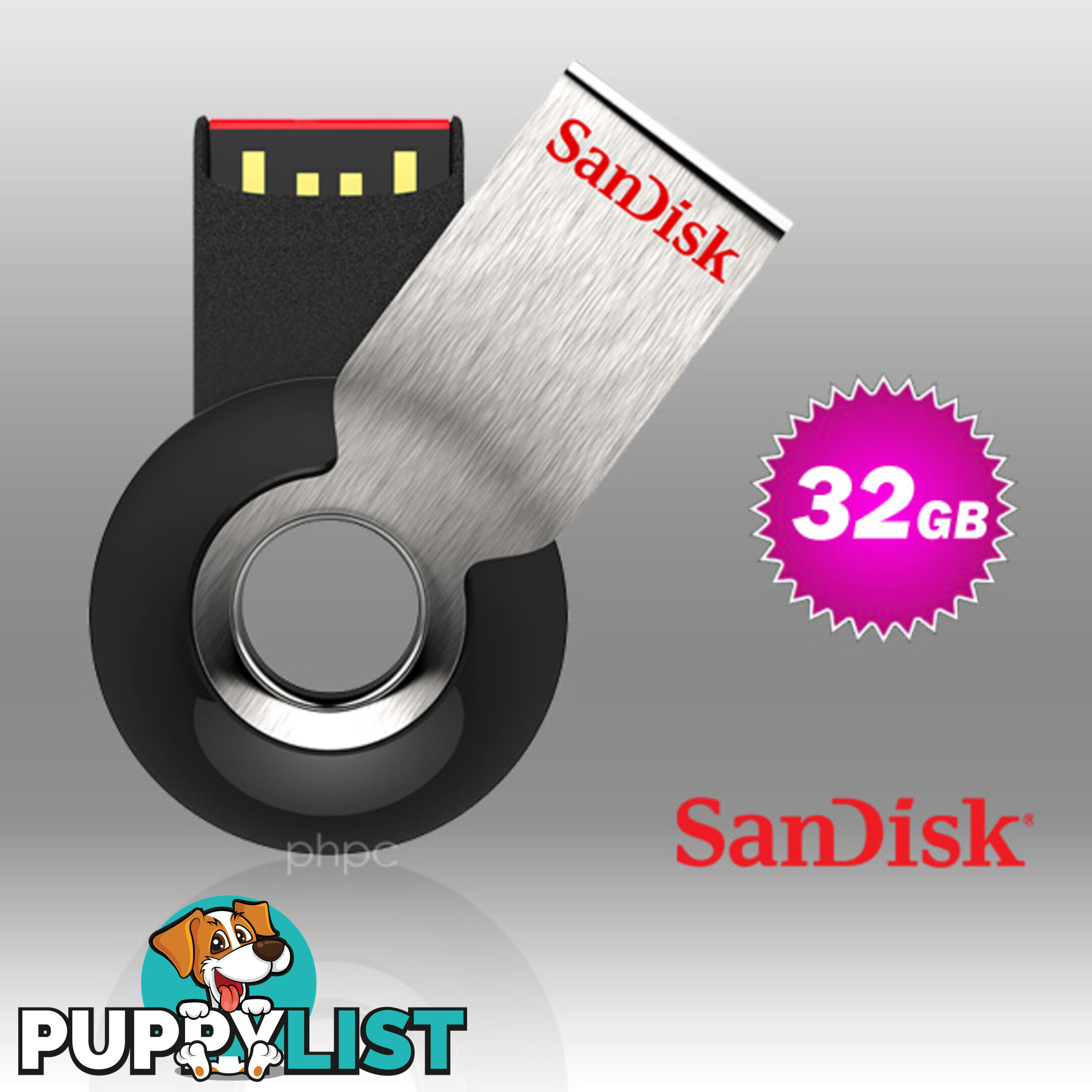 SanDisk Cruzer Orbit CZ58 32GB USB Flash Drive