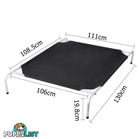 XL Heavy Duty Frame Pet Puppy Bed Dog Cat Trampoline Hammock 130 x 110cm