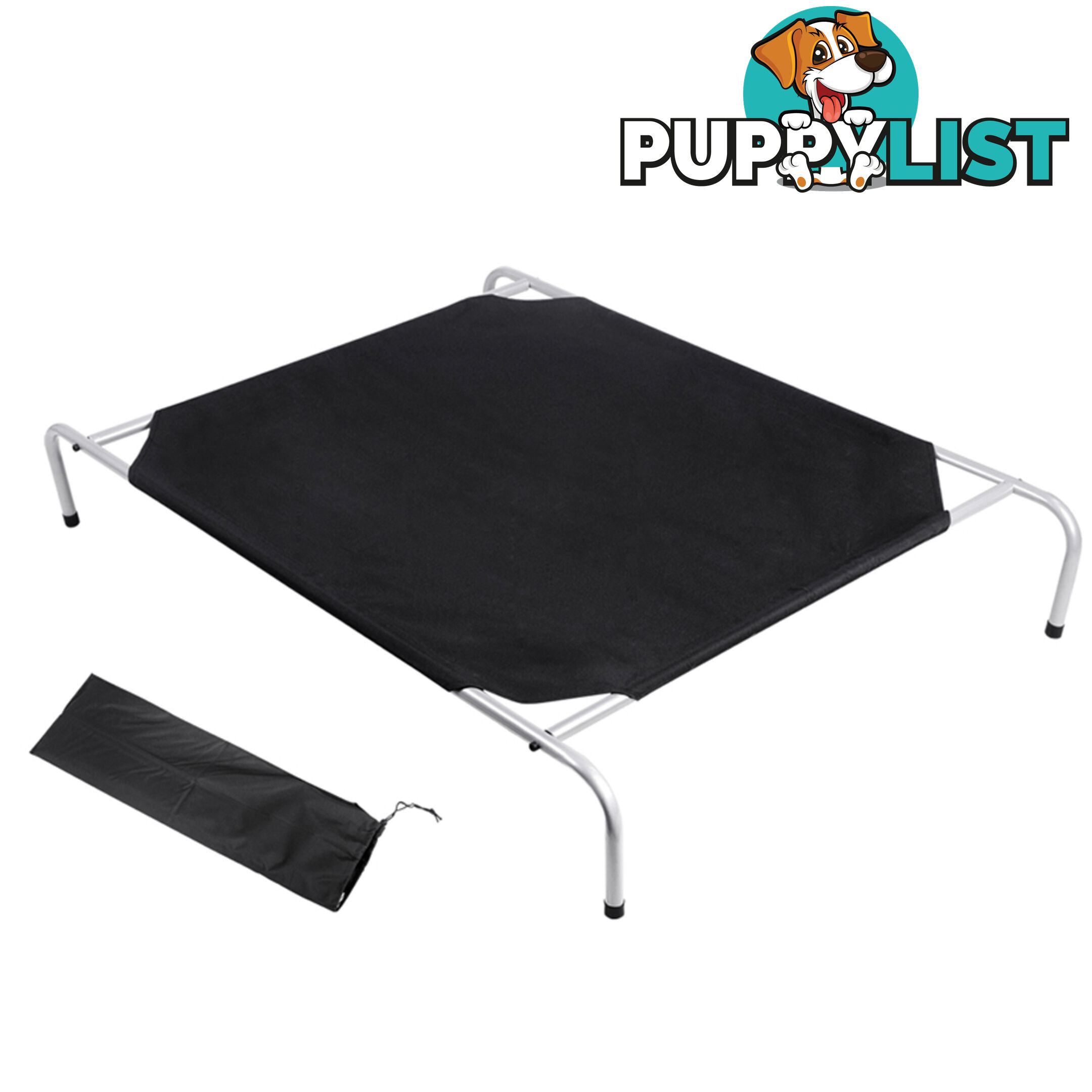 XL Heavy Duty Frame Pet Puppy Bed Dog Cat Trampoline Hammock 130 x 110cm